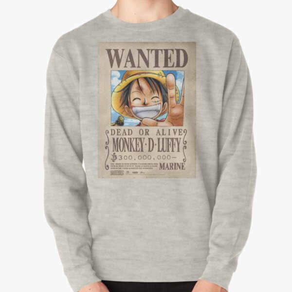 luffy wanted poster sweater