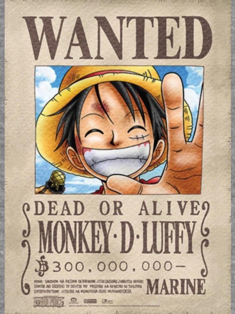luffy wanted poster sweater