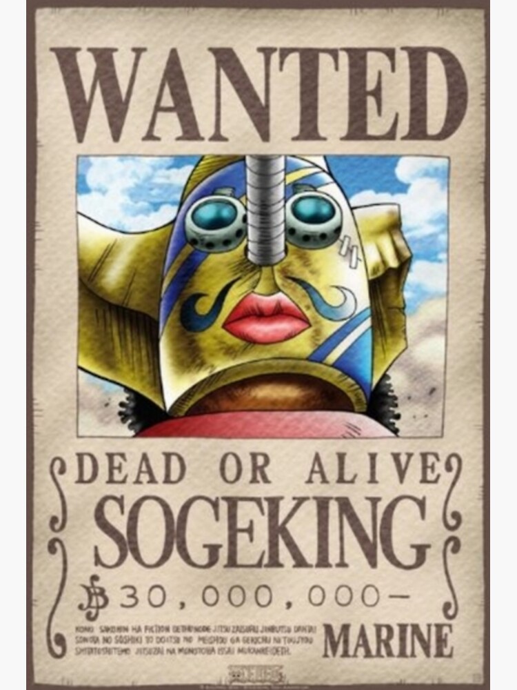 Usopp First Wanted Poster Postcard By Dumontbast Redbubble