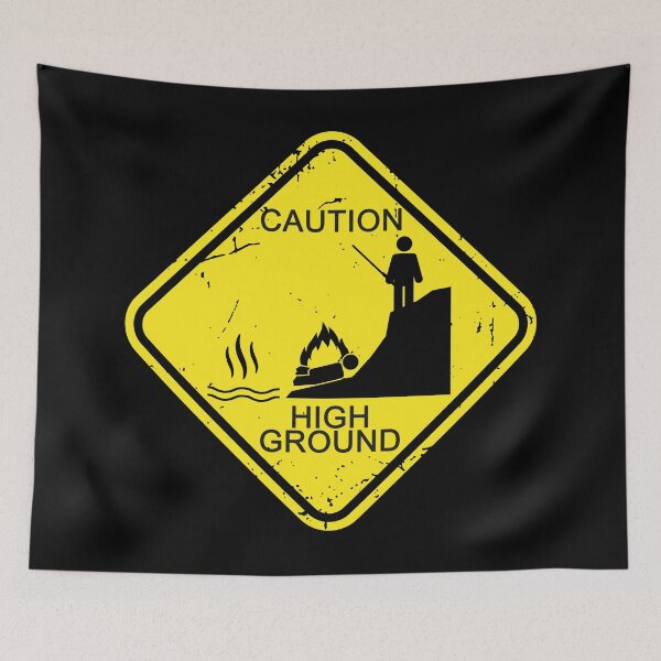 Item preview, Caution - High Ground designed and sold by CCCDesign.