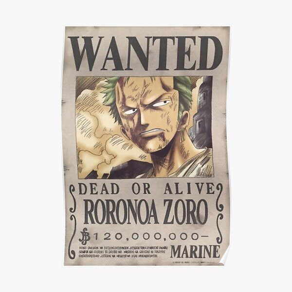 Zoro a d'abord voulu poster Poster