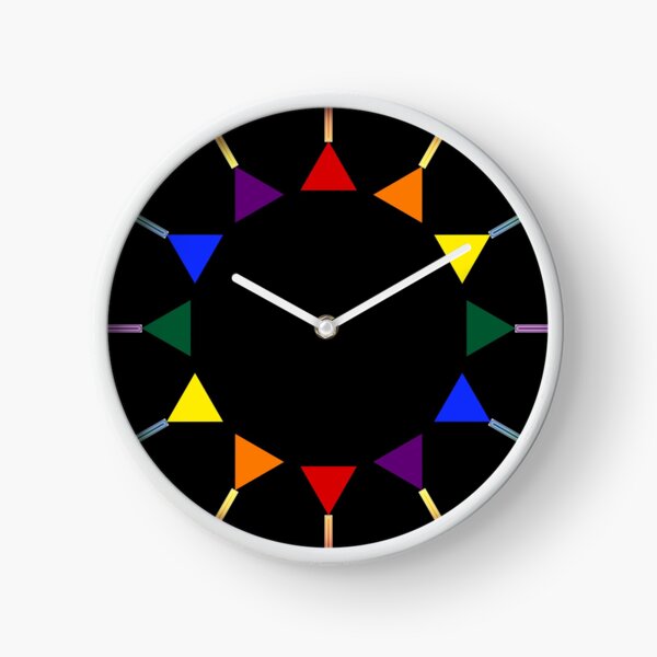 Band of Pride Triangles Clock