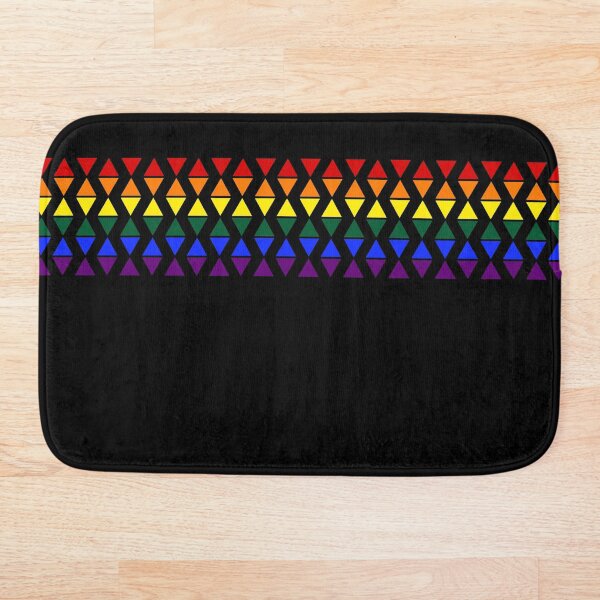 Band of Pride Triangles Bath Mat
