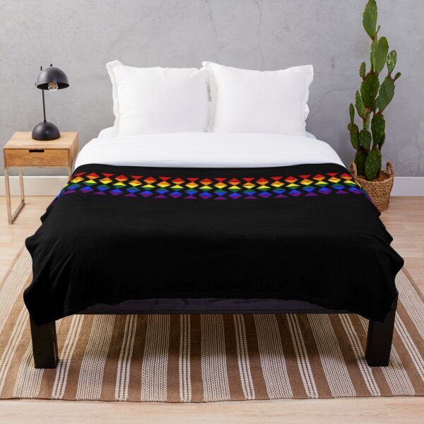 Band of Pride Triangles Throw Blanket