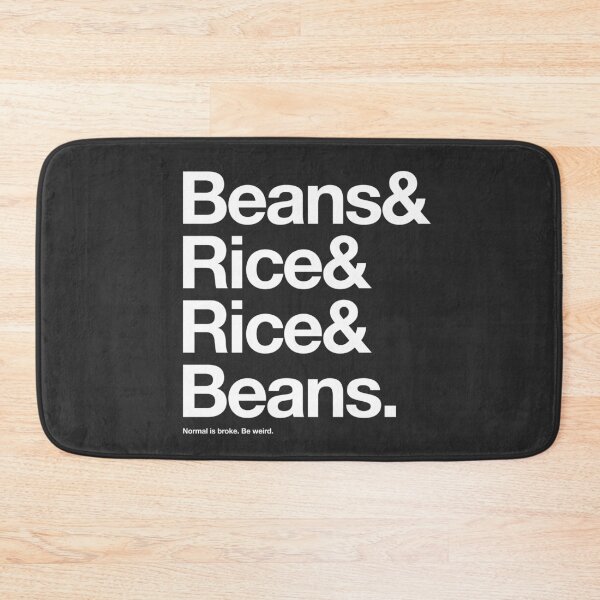 Item preview, Beans & Rice, Rice & Beans (White) designed and sold by riddleandrhyme.