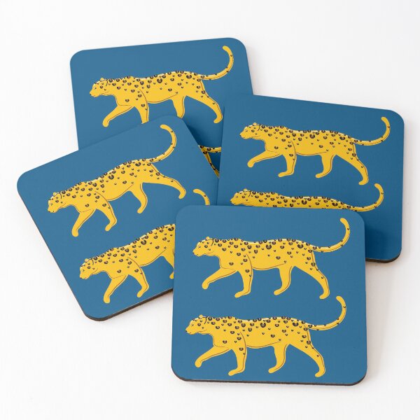 Item preview, Leopard Pair ( blue background ) designed and sold by Adam Regester.