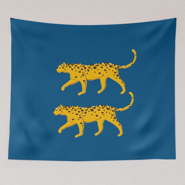 Item preview, Leopard Pair ( blue background ) designed and sold by Adam Regester.