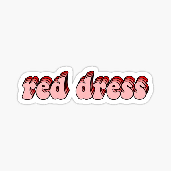 Red Dress Sticker Sticker