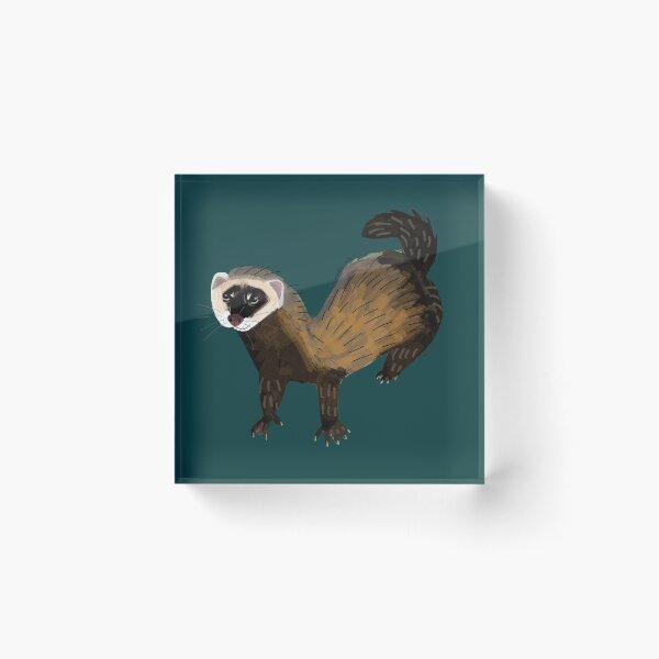 Item preview, Brave Polecat (Mustela putorius) designed and sold by belettelepink.
