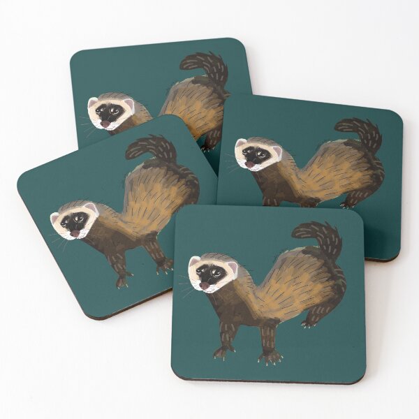 Item preview, Brave Polecat (Mustela putorius) designed and sold by belettelepink.