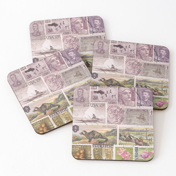 Item preview, Heather Hills - Postage Stamp Landscape designed and sold by tanglecrafts.