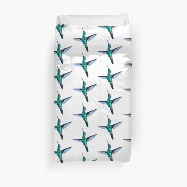 Blue chinned sapphire Duvet Cover