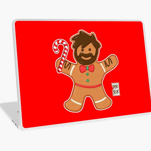 GINGERBREAD BEAR Laptop Skin