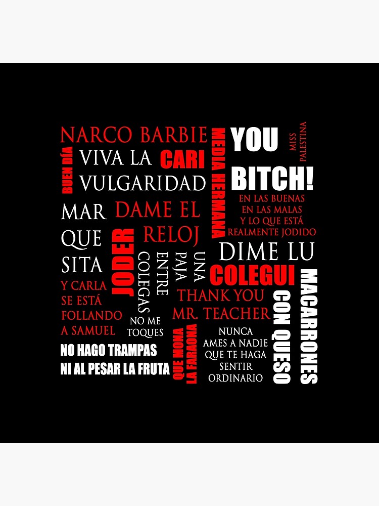 Phrases of Elite characters (Narco-barbie, Miss Palestine, Dime Lu and +)