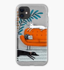 SOFA ORANGE Coque et skin adhésive iPhone