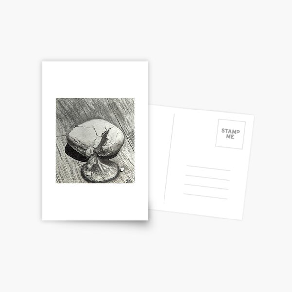 Cracked Postcard