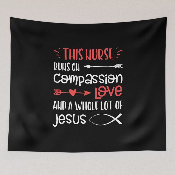 Item preview, Nurse Jesus Quote Compassion Love Jesus Fish Christian Faith designed and sold by CreatedByHeidi.