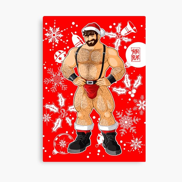 ADAM LIKES SANTA Canvas Print