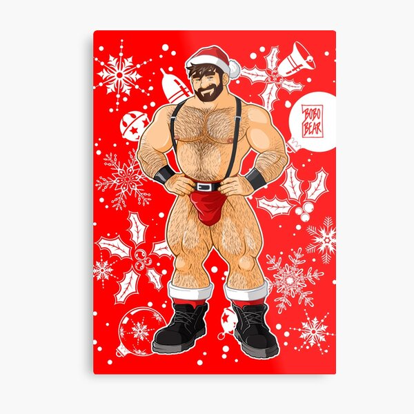 ADAM LIKES SANTA Metal Print