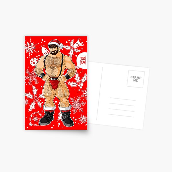 ADAM LIKES SANTA Postcard