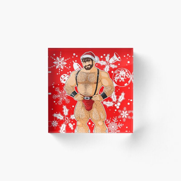 ADAM LIKES SANTA Acrylic Block