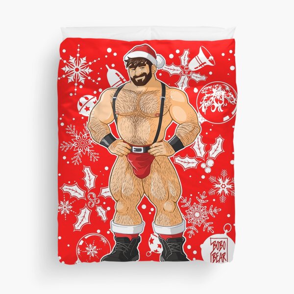 ADAM LIKES SANTA Duvet Cover