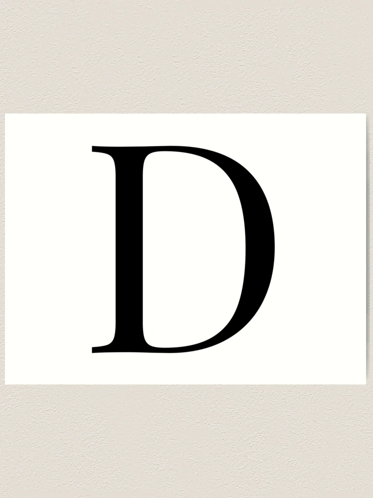 Letter D