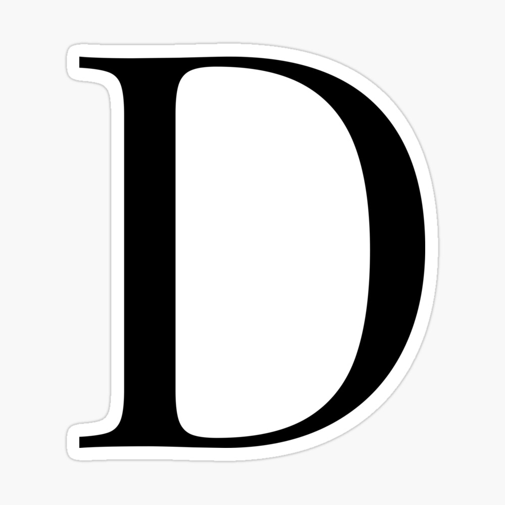 Letter D Metal Print for Sale by MKCoolDesigns MK | Redbubble