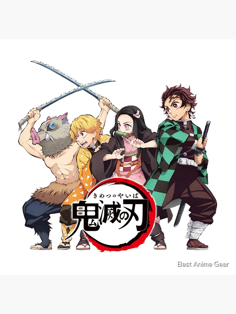 Demon Slayer Main Cast Art Board Print By Bestanigear Redbubble