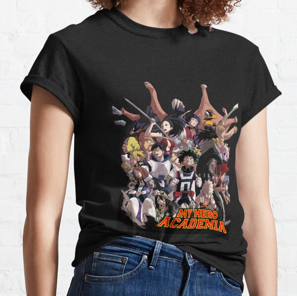 L Izuku Midoriya Bakugo Todoroki Cosplay MHA Shirt Short Sleeve Tops for Women Girls Gift Elibeauty lunanana My Hero Academia T-Shirt