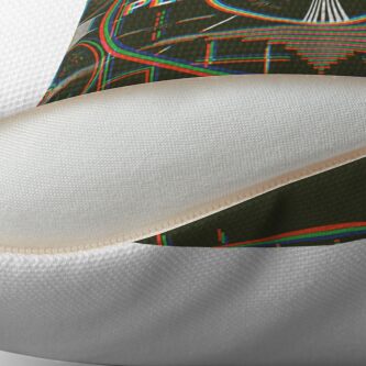 Alternate view of Please stand by Kaliedoscope Floor Pillow