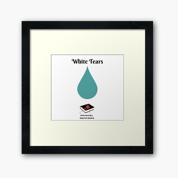White Tears Framed Art Print