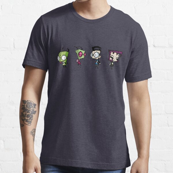 8-Bit Invader Zim Characters Essential T-Shirt