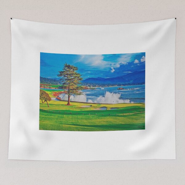 Item preview, 18th hole at Pebble Beach designed and sold by Terry Huey.