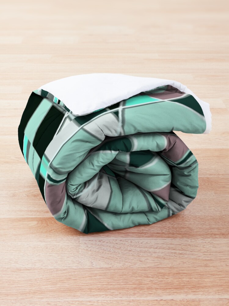 Alternate view of Zooming Teal Comforter