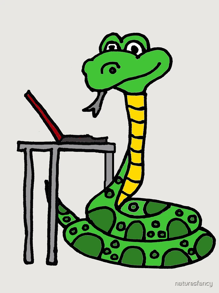 Thumbnail 6 von 6, Premium Oversized Pullover, Lustiger Python-Programmierer Snake Cartoon designt und verkauft von Nature's Fancy.