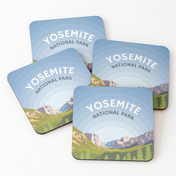 Item preview, Yosemite National Park, Retro Postcard Style Design designed and sold by crispy-prints.