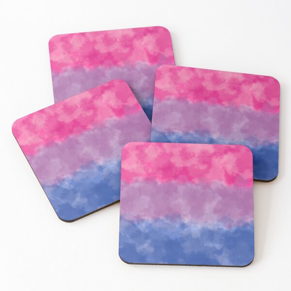 Item preview, bi pride flag paint splatter designed and sold by Woku.