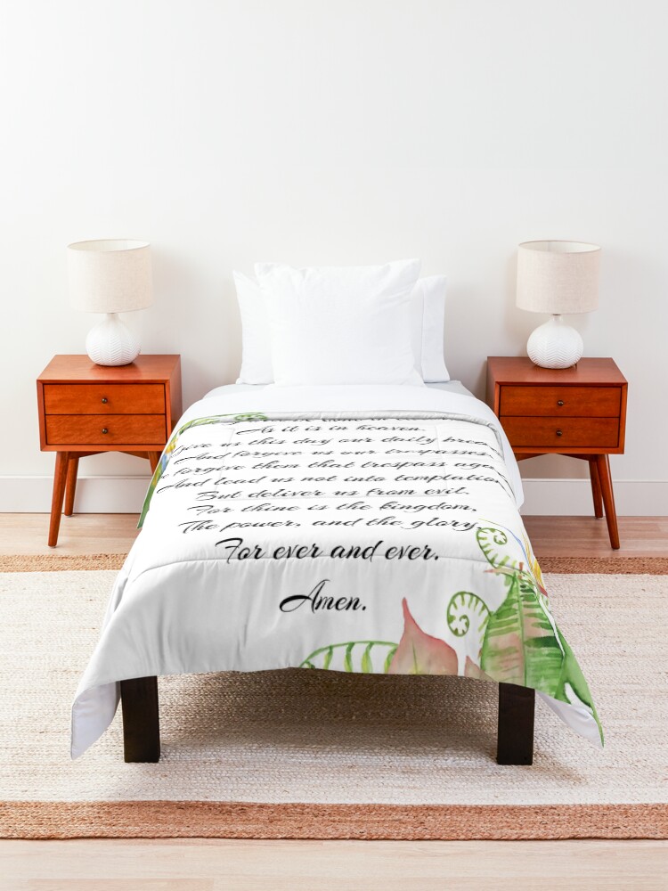 Alternate view of Lords Prayer Comforter
