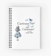 Alice in Wonderland Curiouser Spiral Notebook