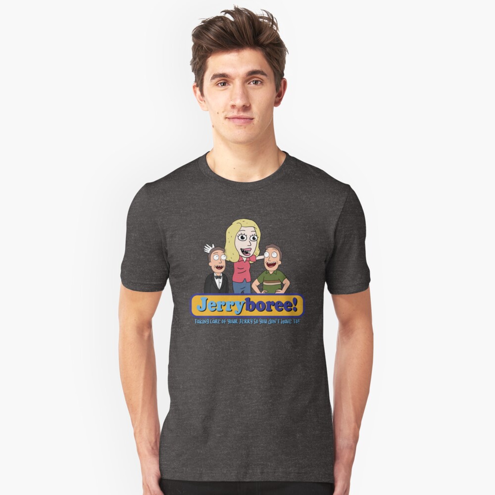 Jerryboree - Jerry Daycare inspired by Rick and Morty Slim Fit T-Shirt