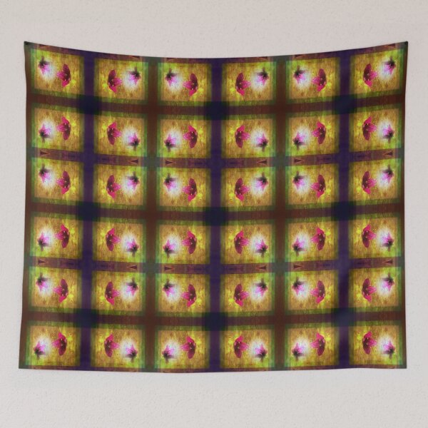 Item preview, marriage of Titania; Salmon berry floral duet pattern designed and sold by Dawna Morton.