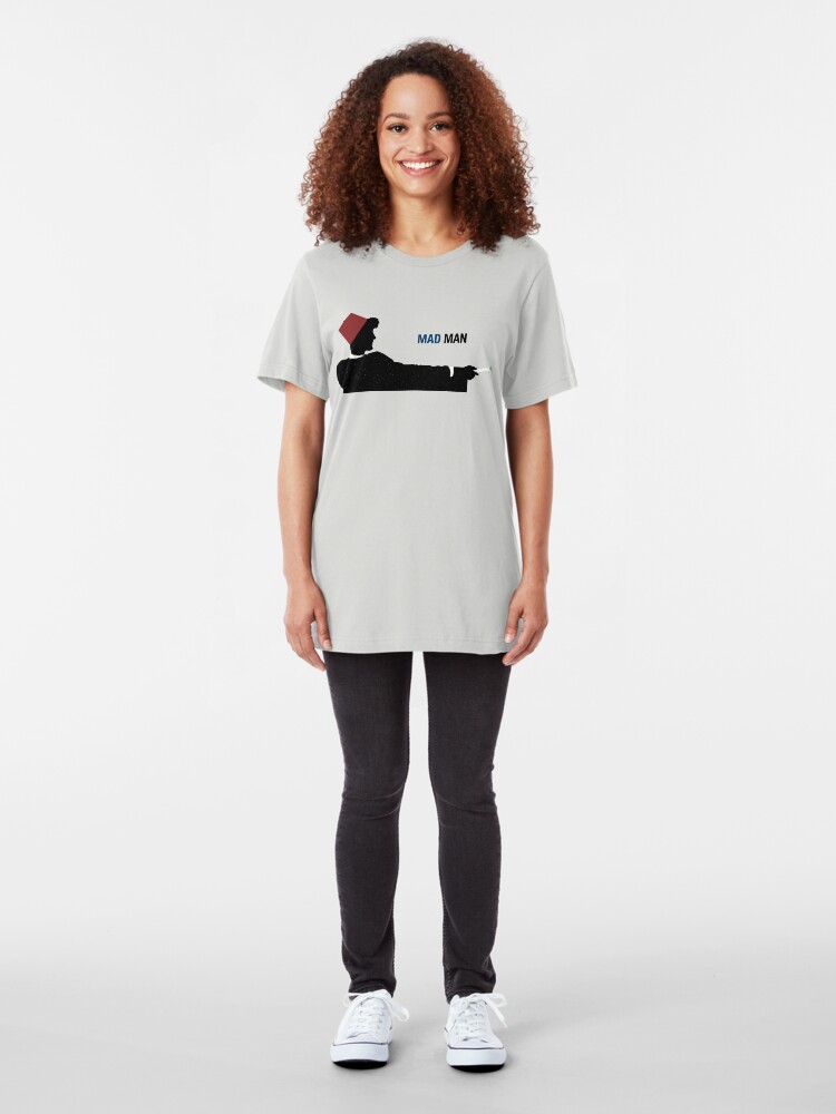 Alternate view of Mad Man (with a Box) Slim Fit T-Shirt