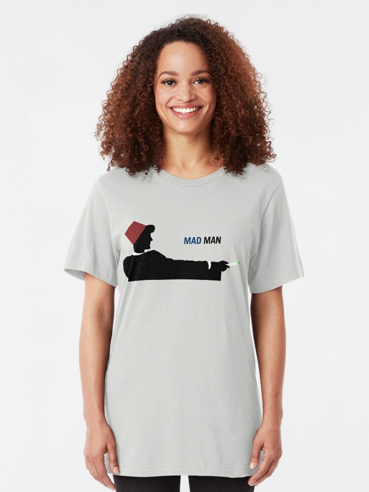 Alternate view of Mad Man (with a Box) Slim Fit T-Shirt
