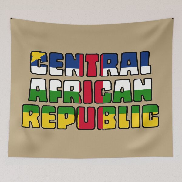 Item preview, Central African Republic Font with Flag designed and sold by Havocgirl.