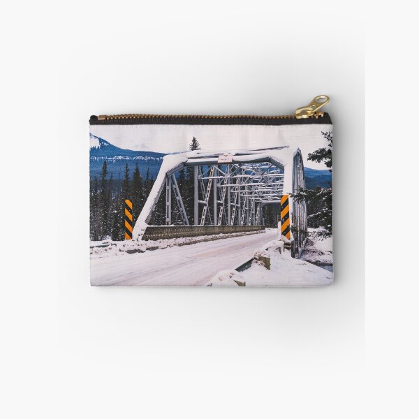 Item preview, Winter scene of a trestle bridge crossing the Bow River on the Bow Valley Parkway in Banff National Park Canada designed and sold by mkopka.
