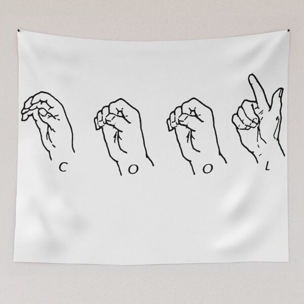Item preview, "COOL" spelled in sign language.  designed and sold by John-Paul Sanders.