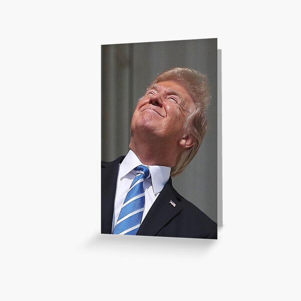 Item preview, Trump Staring at the Solar Eclipse designed and sold by WafflePoutine.