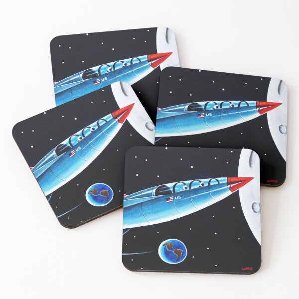 Item preview, X-7 MOON ROCKET designed and sold by ward-art-studio.