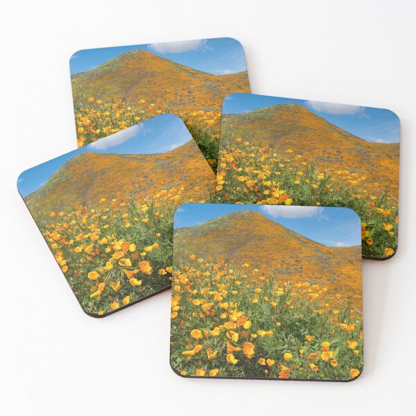Item preview, Open orange poppies bloom in Walker Canyon in Lake Elsinore California during the superbloom designed and sold by mkopka.